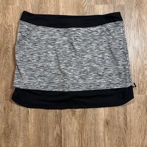 Adidas Grey Cinchable Golf Skort Size Medium Athletic
